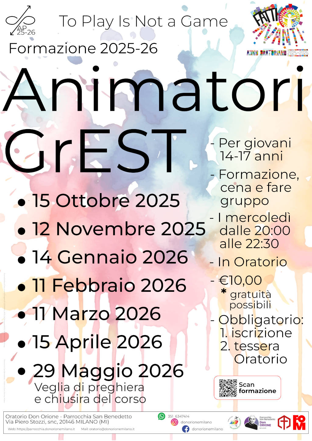 Festa di apertura 5 ottobre 2025