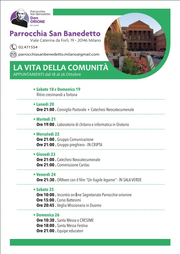 Festa di apertura 5 ottobre 2025